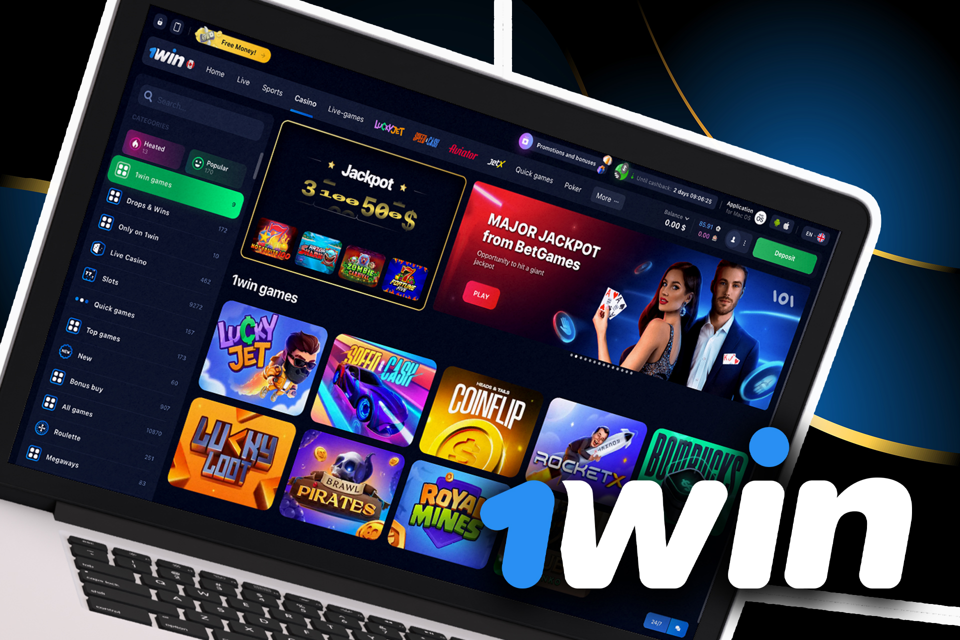 1Win Official Online Sports Betting and Casino Website in Canada 2023