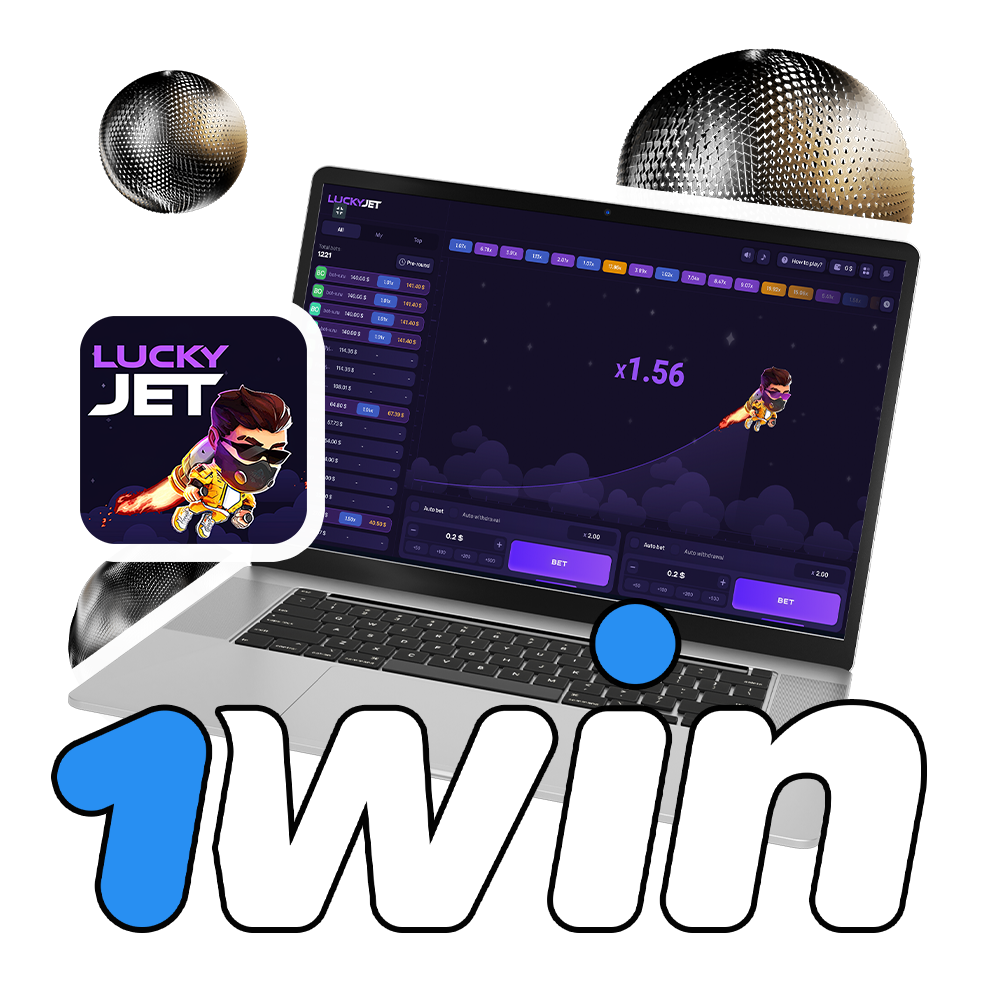 Play Lucky Jet game in the 1win online casino.