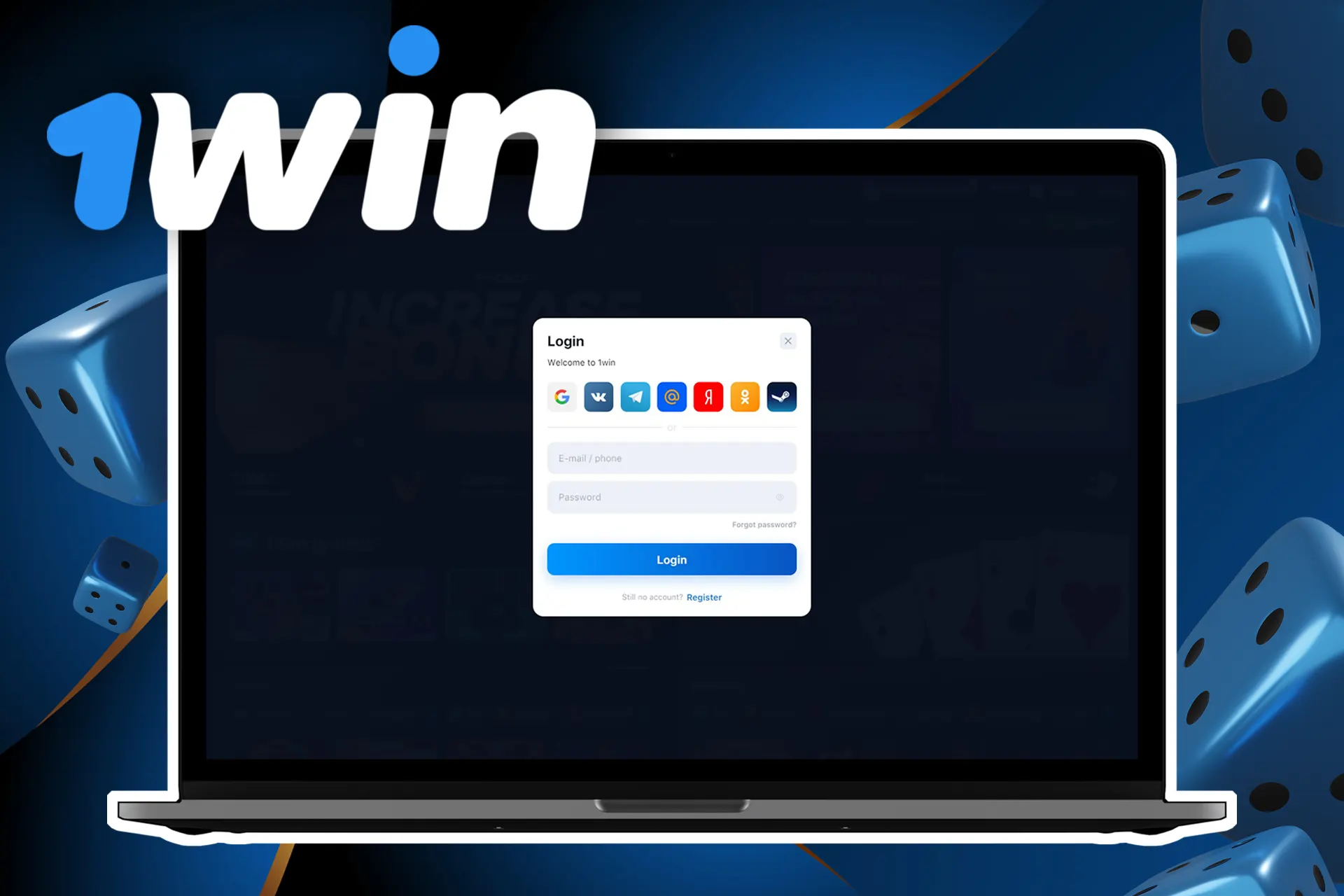 Login and start winning real money on 1win.