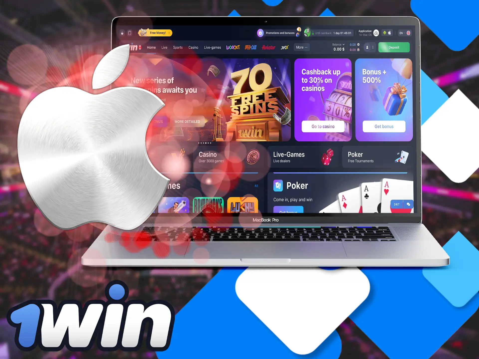 If you are looking for variations on how to play on the apple platform, then our guide will help with installing the official 1Win app.