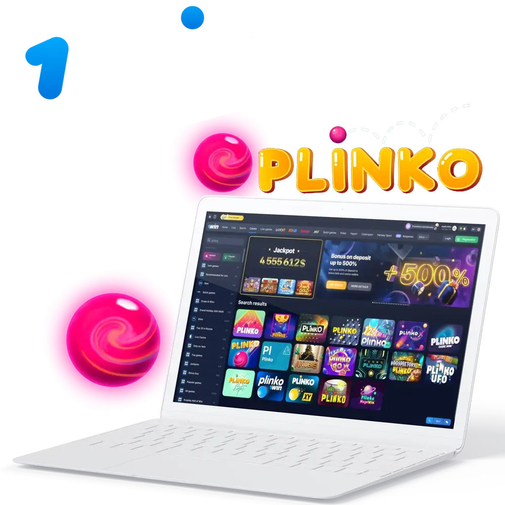 Experience one of Plinko's most famous games at 1Win Casino.