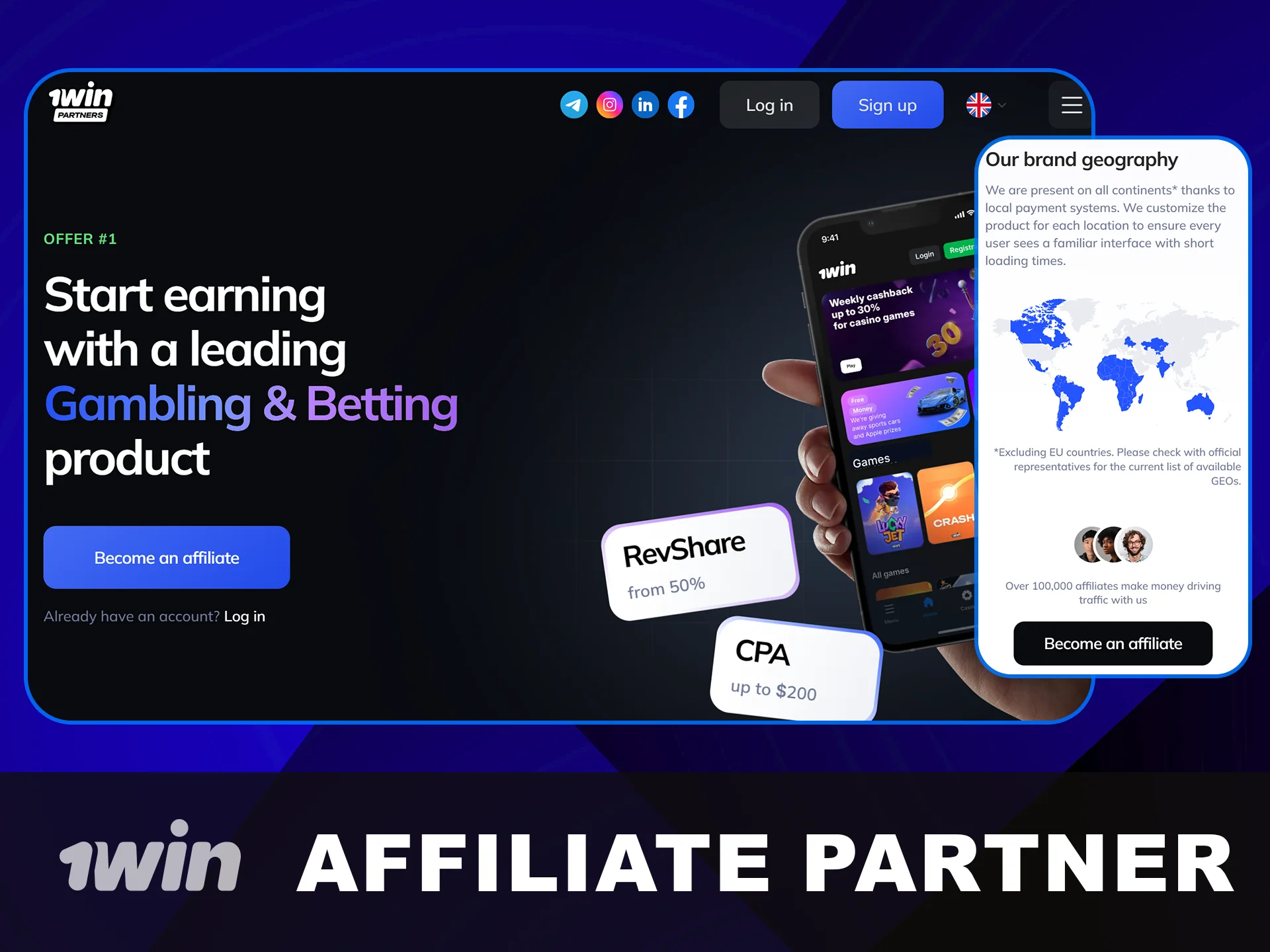 Become a 1win Affiliate Partner easily today.