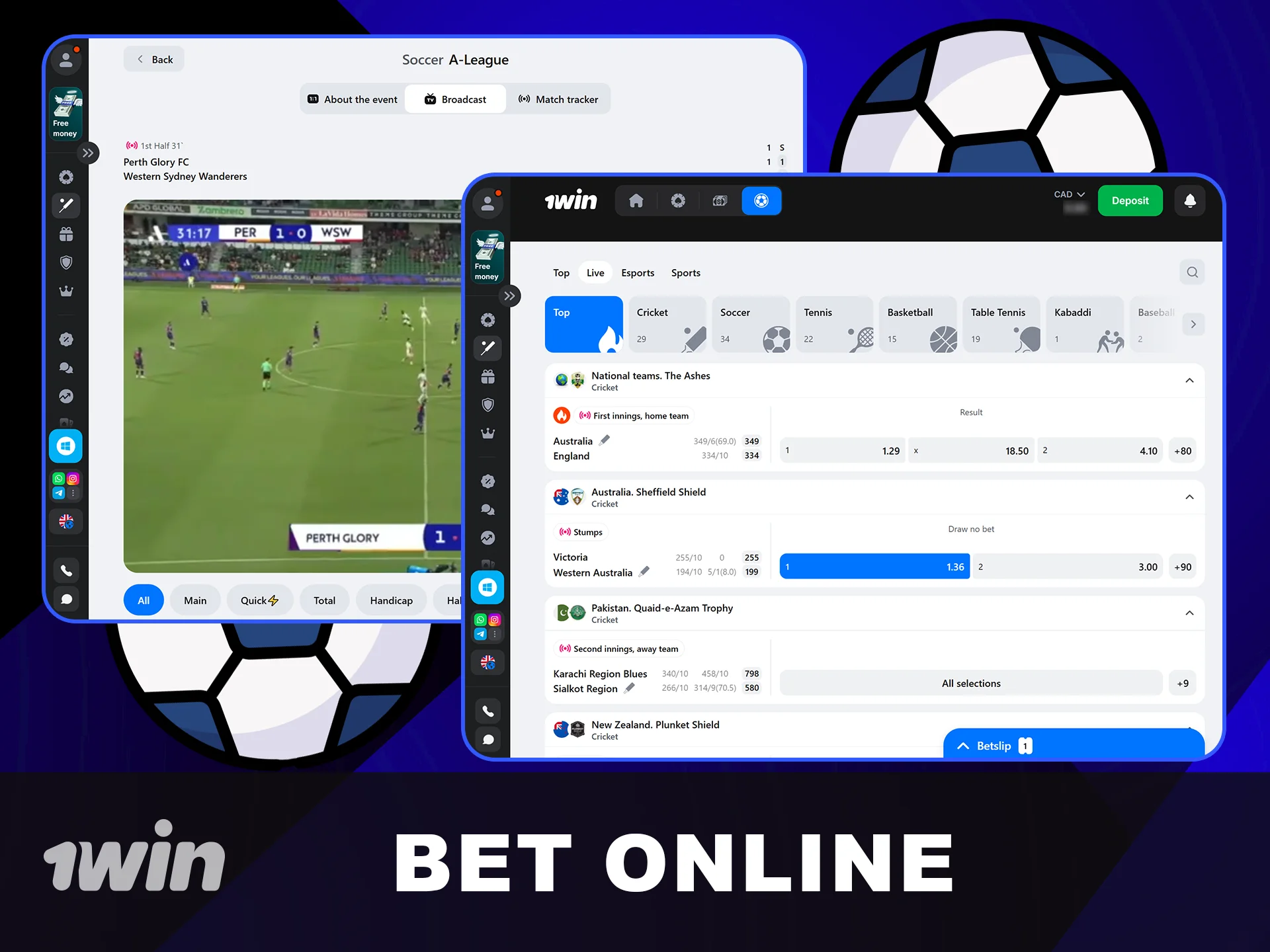 Bet Online with official 1win Canada.