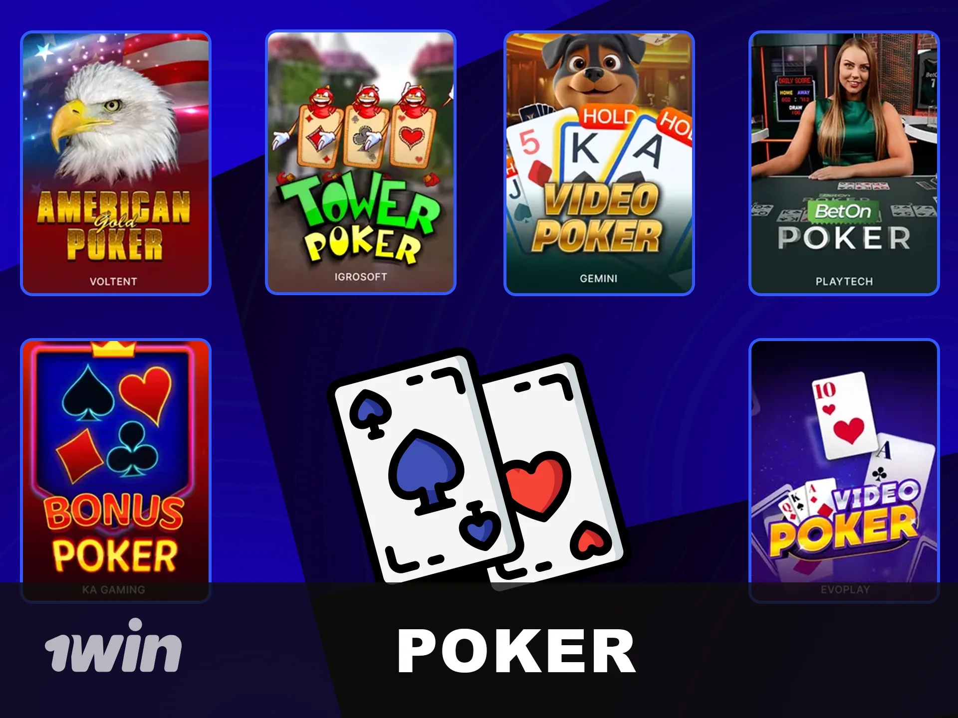 Play 1win Canada Poker online easily.
